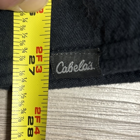 Men's Large Cabela's Blue Gray fleece-lined shirt jacket with Hood And Pockets - Picture 11 of 12